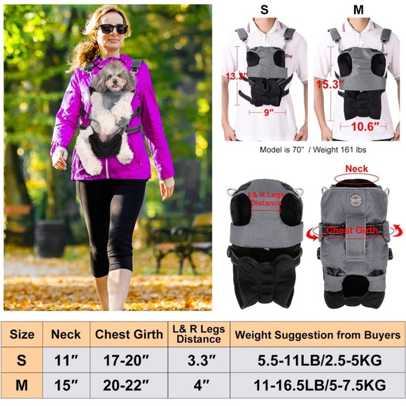 3 in 1 pet carrier backpack size M - Picture 2 of 4